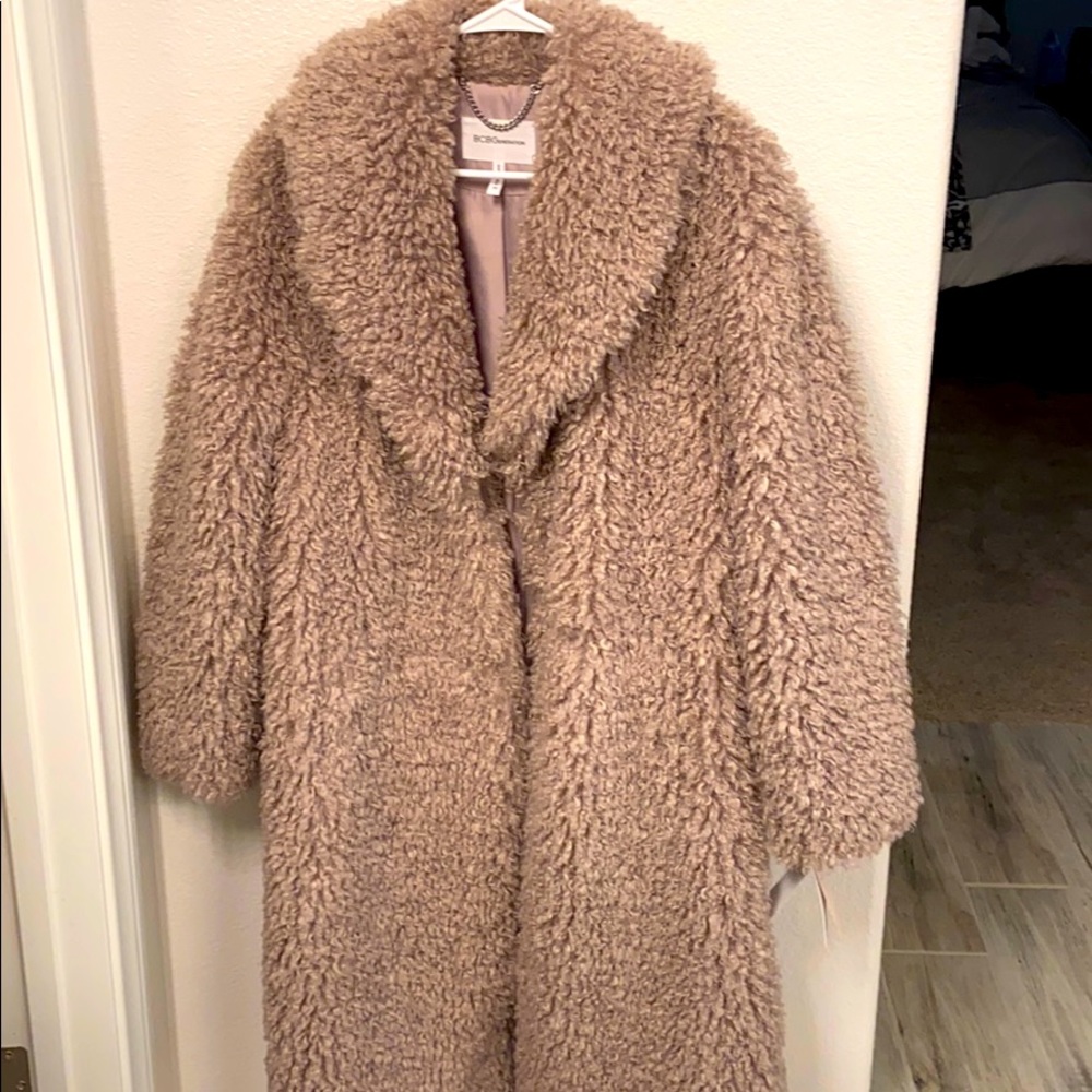 Faux fur coat